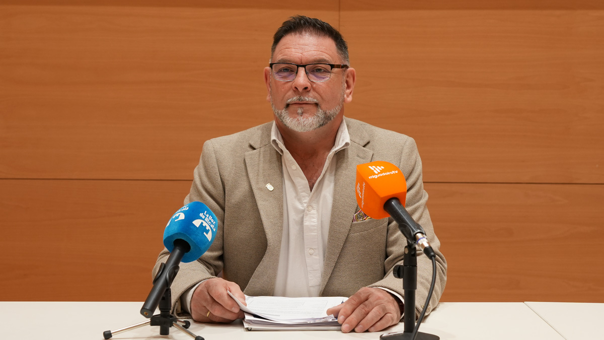 José Luis Roldán en rueda de prensa / La Voz de Alcalá