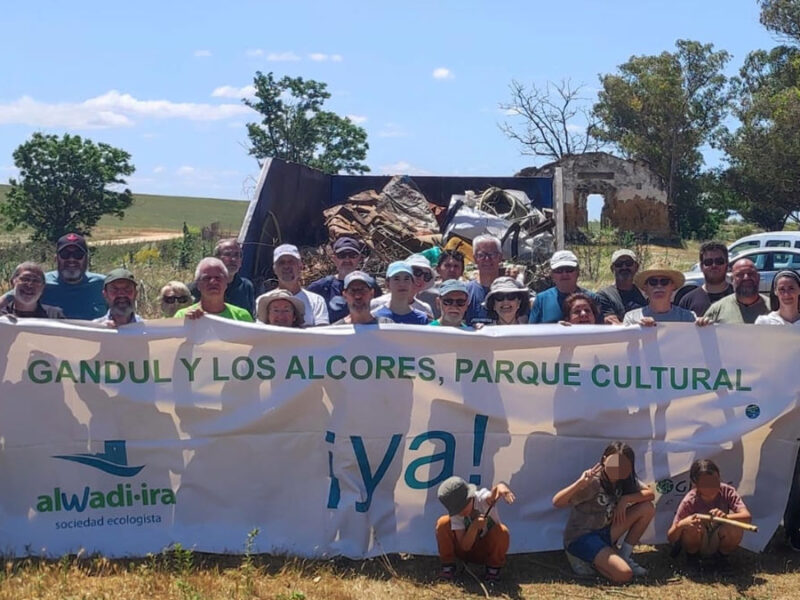 Los Alcores celebra la nueva jornada de limpieza en Gandul para defender su patrimonio