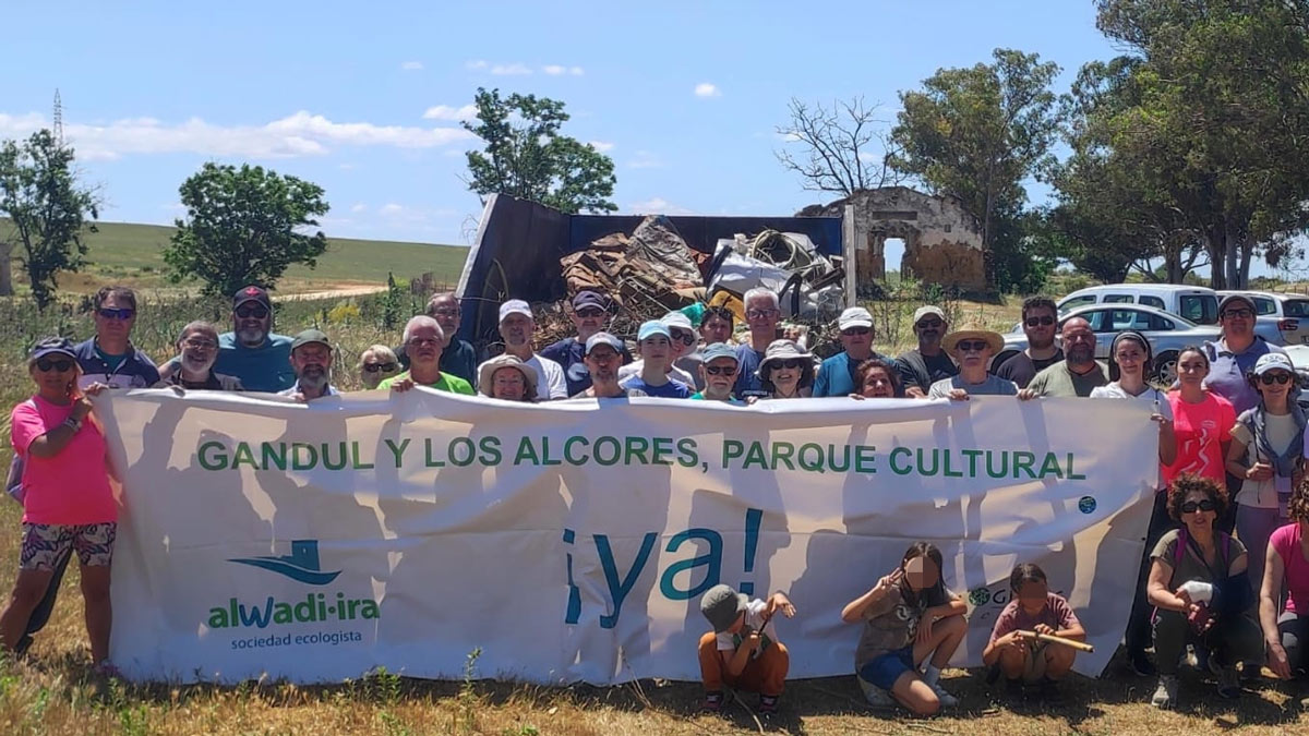 Los Alcores celebra la nueva jornada de limpieza en Gandul para defender su patrimonio