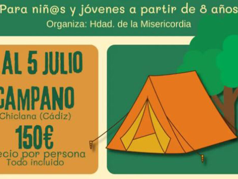 La Hermandad de la Misericordia organiza su III Campamento de Verano del 2 al 5 de julio
