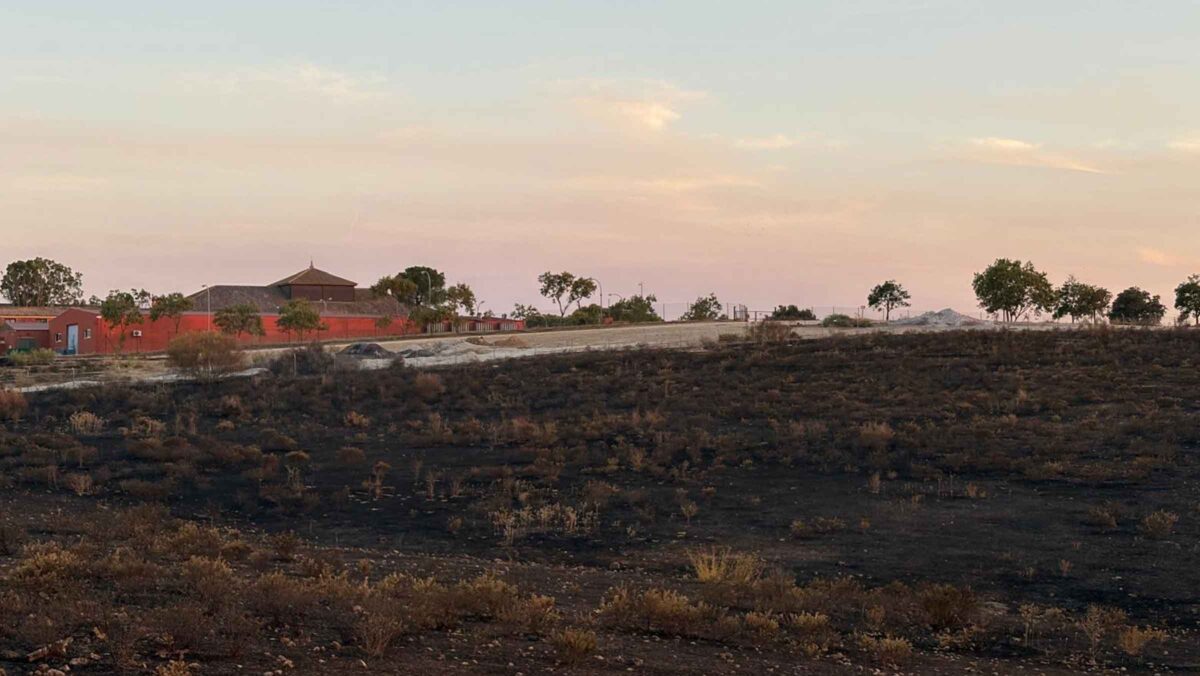 Alwadi-ira denuncia quemas frecuentes de residuos junto al hotel La Boticaria de Alcalá