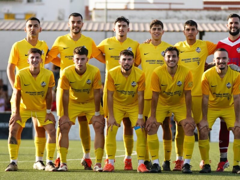 El once titular del CD Mosquito en el partido de vuelta ante el Atlético Club Villanueva