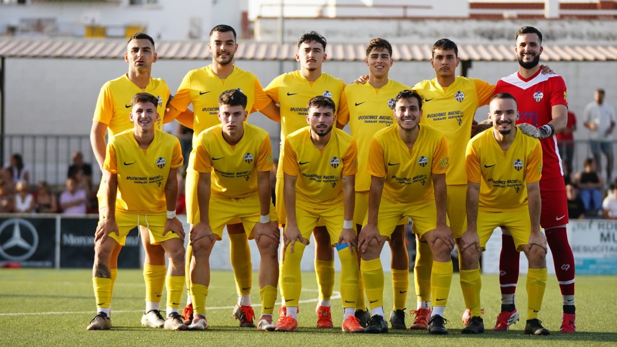 El once titular del CD Mosquito en el partido de vuelta ante el Atlético Club Villanueva