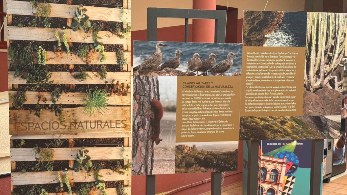 La Casa de la Cultura acoge una exposición sobre los espacios naturales protegidos del Ministerio de Defensa
