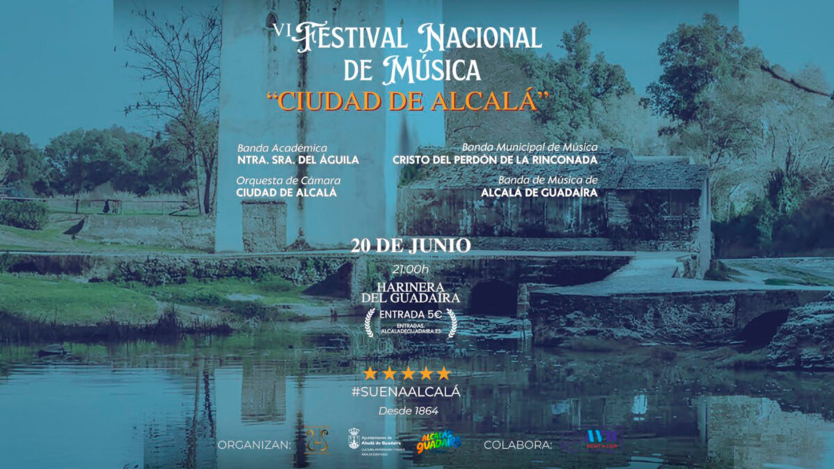 Alcalá reunirá a cuatro formaciones musicales en el VI Festival Nacional de Música ‘Ciudad de Alcalá’